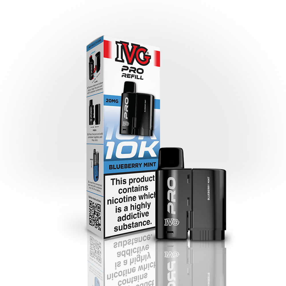 UK IVG PRO REFILL Thumbnail Blueberry Mint Blueberry Mint - Image 1